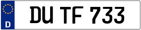 Trailer License Plate
